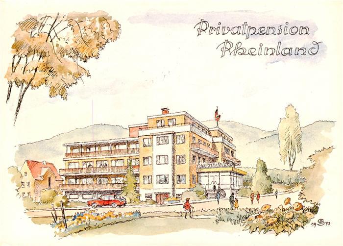Bad Orb Pension Rheinland Illustration