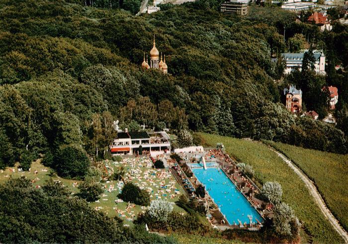 Wiesbaden Fliegeraufnahme mit Opelbad