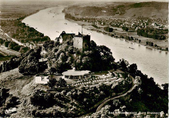Bad Niederbreisig Burg Rheineck Fliegeraufnahme
