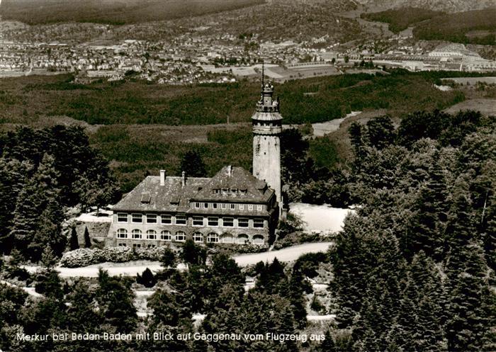 BADEN-BADEN BW Merkur mit Blick auf Gaggenau Fliegeraufnahme