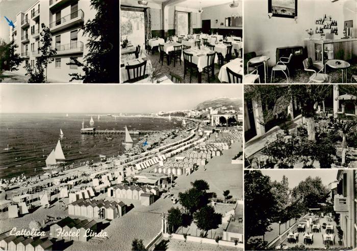 Cattolica  Provincia Rimini IT Hotel Linda Gastraeume Terrasse Strandpartie