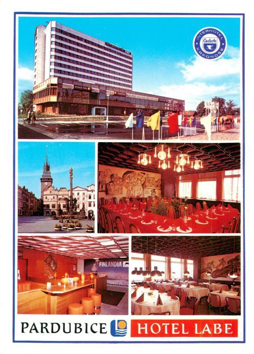 Pardubice Pardubitz CZ Interhotel Labe Gastraeume Bar Marktplatz