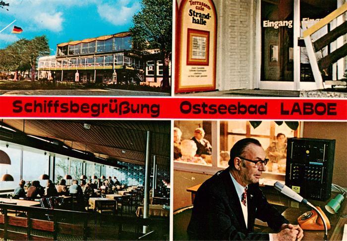 Laboe Schiffsbegruessung Strandhalle Teilansichten