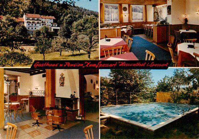 Hessenthal Spessart Gasthaus Pension Zum Spessart Gastraeume Pool