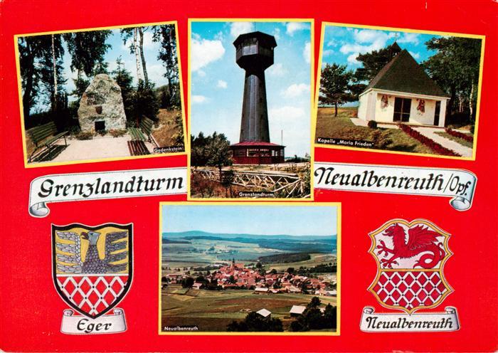 Neualbenreuth Gedenkstein Grenzlandturm Kapelle Maria Frieden Fliegeraufnahme