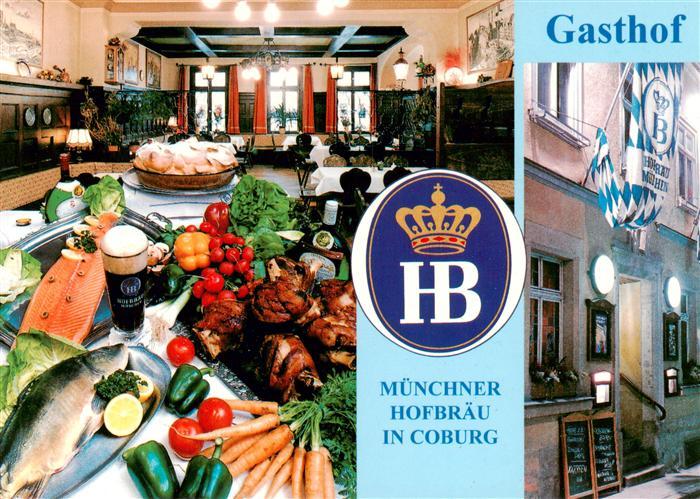 Coburg Bayern Gasthof Muenchener Hofbraeu Gastraum