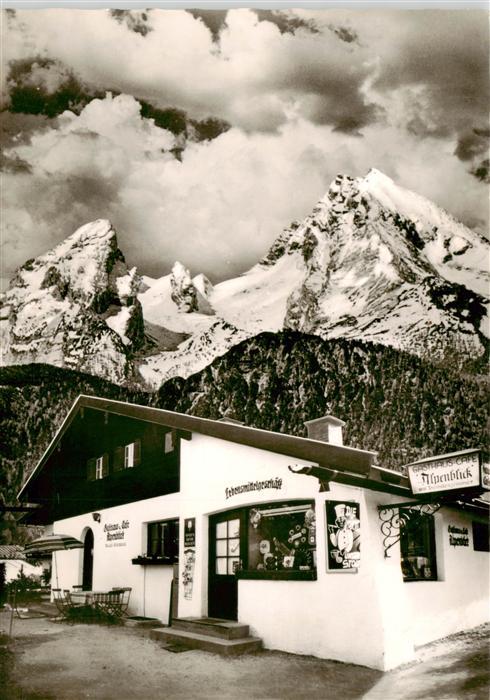 Bischofswiesen Berchtesgaden Gasthaus Cafe Alpenblick