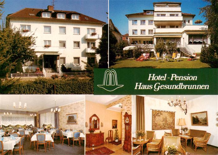Bad Nauheim Hotel Pension Haus Gesundbrunnen Gast und Aufenthaltsraum Liegewiese