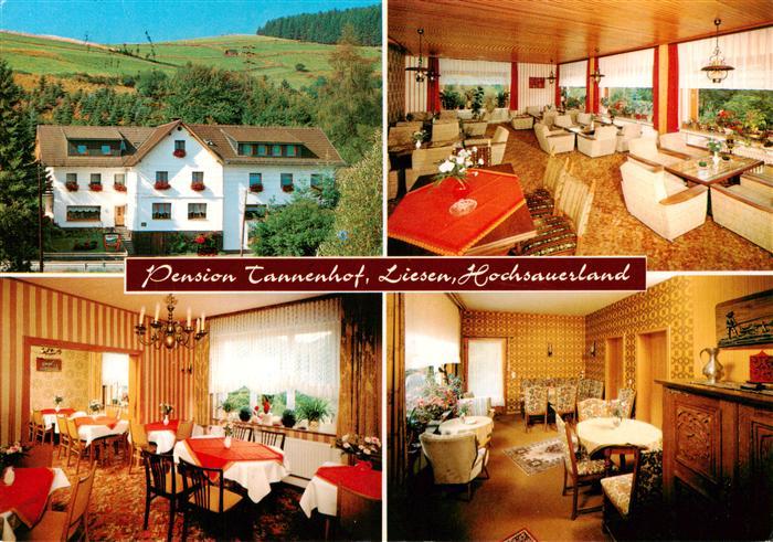Liesen Hallenberg Hochsauerland Pension Tannenhof Gastraeume