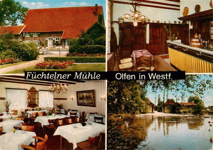 Olfen Westfalen Fuechtelner Muehle Gastraum Theke Gondelteich