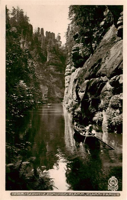Edmundsklamm Boehmen Hrensko CZ Klamm Familie