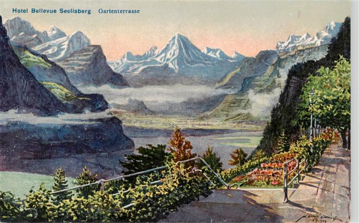 Seelisberg UR Hotel Bellevue Gartenterrasse