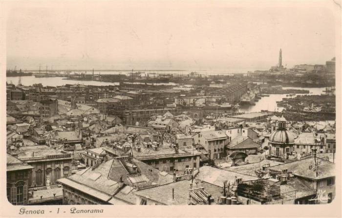 Genova Genua Liguria IT Panorama