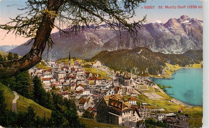 St Moritz Dorf GR Panorama