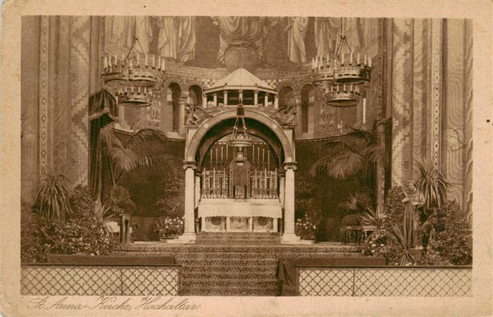 Muenchen Bayern St Anna Kirche Hochaltar