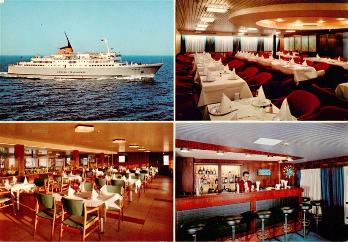 Travemuende Ostseebad MF Gedser bygget Gastraeume Bar