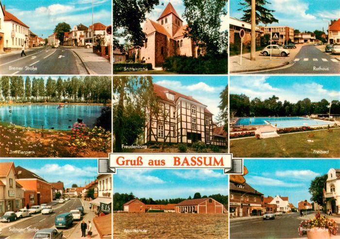 Bassum Bremer Strasse Stiftskirche Rathaus Tierpark Freudenburg Freibad Sulinger