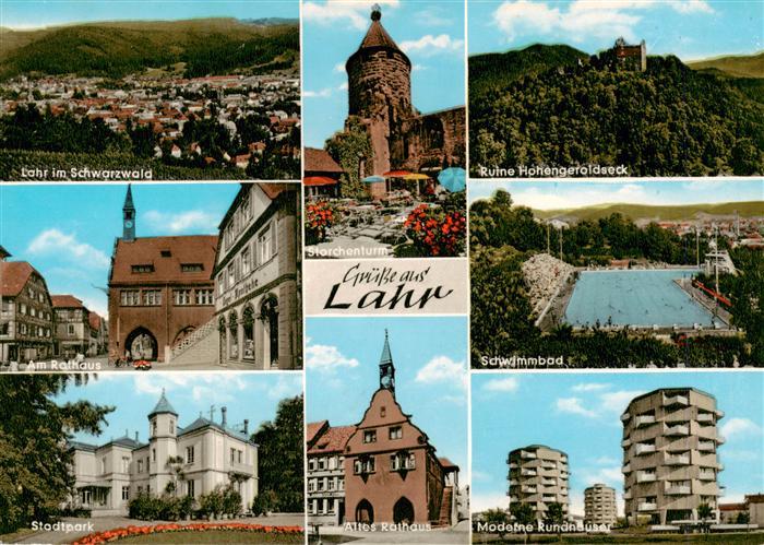 Lahr Baden Storchenturm Ruine Hohengeroldseck Am Rathaus Schwimmbad Stadtpark Al