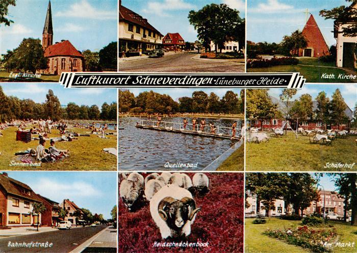 Schneverdingen Ev Kirche Kath Kirche Schwimmbad Quellenbad Schaeferhof Bahnhofst