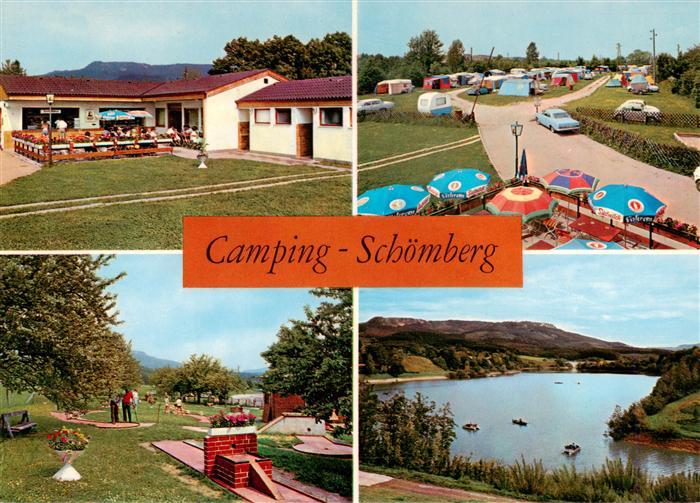 Schoemberg Zollernalbkreis Camping Schoemberg Minigolfanlage Badesee