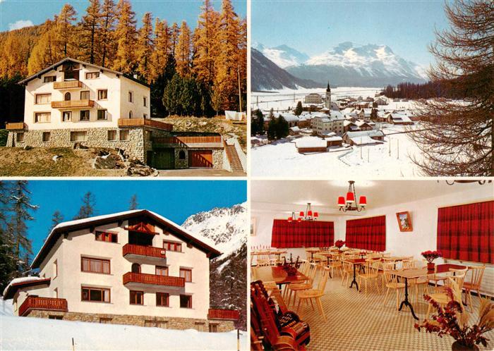 Bever Maloja GR Ferienhaus Soland Gastraum Panorama