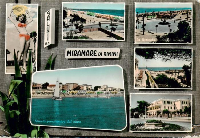 Miramare di Rimini IT  La Spiaggia La Rotondo Scorcio panoramico dal mare Viale