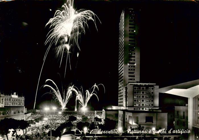 Cesenatico IT Nocturno e fuochi d artificio