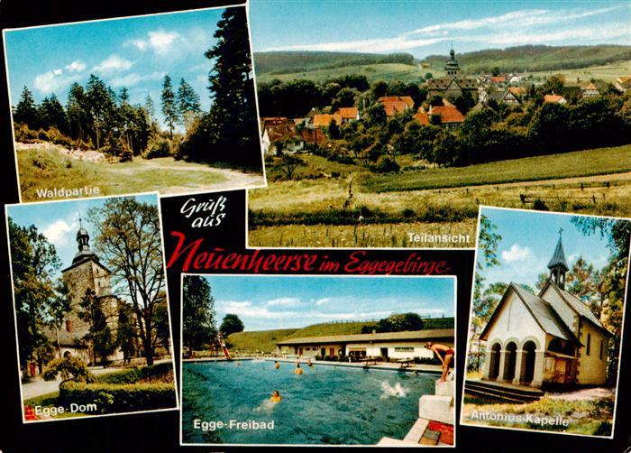 Neuenheerse Waldpartie Panorama Egge Dom Freibad Antonius Kapelle