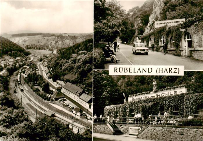 Ruebeland Harz Panorama Hermannshoehle Baumanns Hoehle