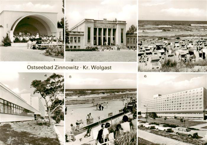 Zinnowitz Ostseebad Konzertpavillon Kulturhaus Strandleben IG Wismut Erholungshe