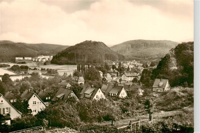Thal Ruhla Bad Blick zur Ruine Scharfenburg