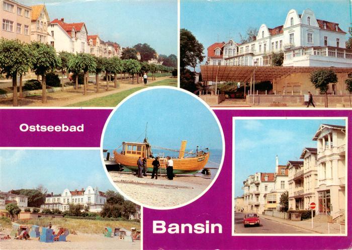 Bansin Ostseebad Strandpromenade FDGB Erholungsheim Josef Orlopp Strand Uferprom