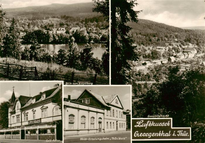 Georgenthal Gotha Panorama Cafe Adler FDGB Erholungsheim Thueringer Wald