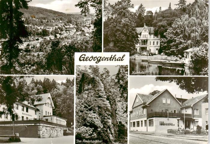 Georgenthal Gotha Panorama Kurhotel Hotel Natur Rodebachtal Felsen