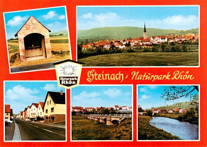 Steinach Saale Bad Bocklet Naturpark Rhoen Panorama Bruecke Ortspartien Flusspar