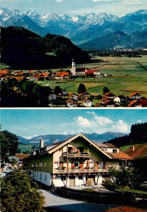 Altstaedten Allgaeu Panorama Alpen Fremdenheim Gehring