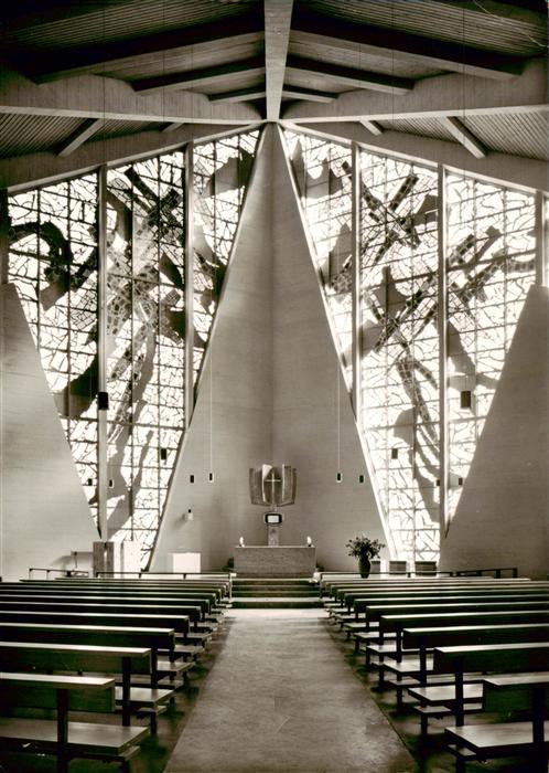 Ruhstorf Rott Katholische Pfarrkirche Innenansicht Architekten Schaedel und Marq