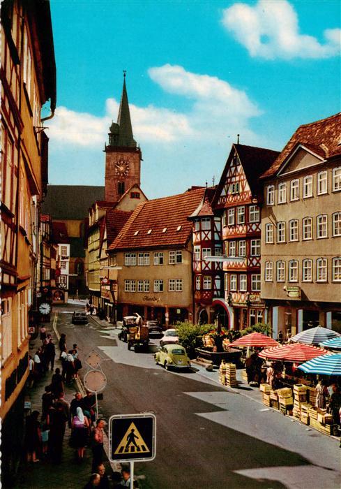 Wertheim Main Markt Altstadt Fachwerhaus Kirche