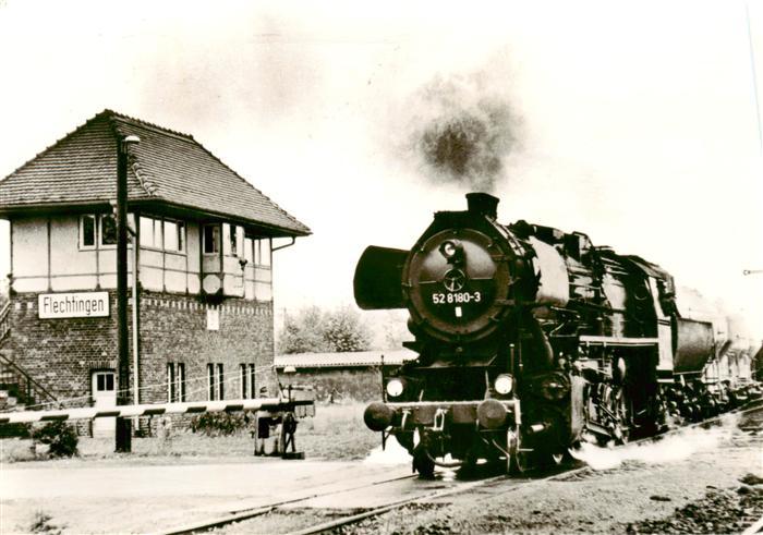 Flechtingen Dampflokomotiven im Einsatz Baureihe 52.80 Nahgueterzug Sommer 1980