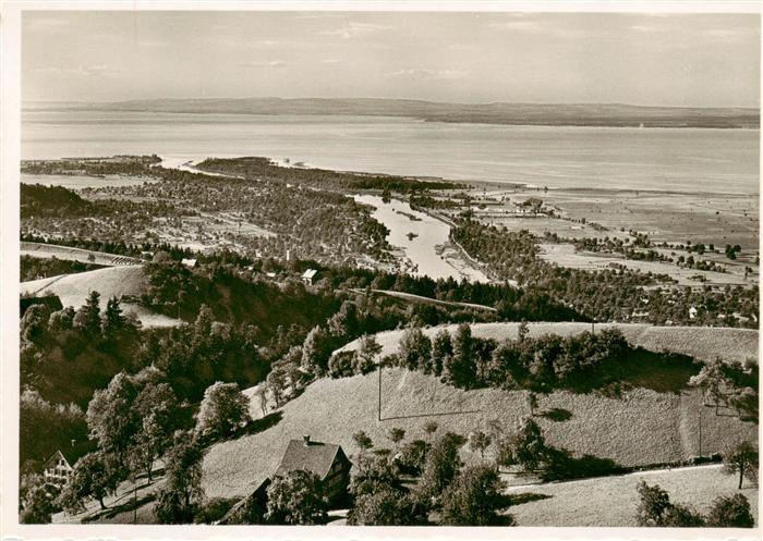 Walzenhausen AR Panorama Blick vom Gasthaus zur frohen Aussicht Altenrhein Boden