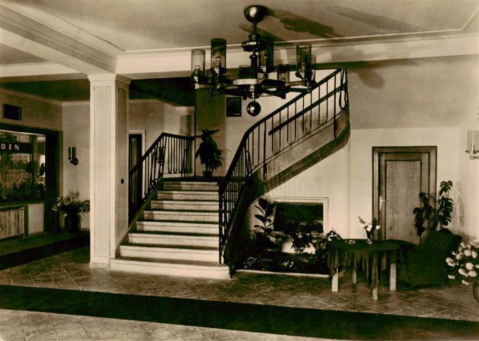 Tabarz Bad Tabarz FDGB Erholungsheim Theo Neubauer Vorhalle zum Speisesaal