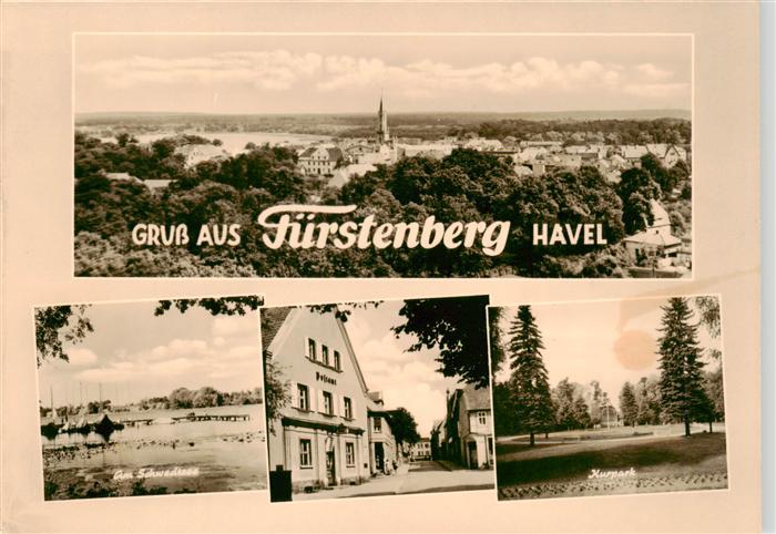 Fuerstenberg  Havel Panorama Am Schwedtsee Dorfstrasse Kurpark