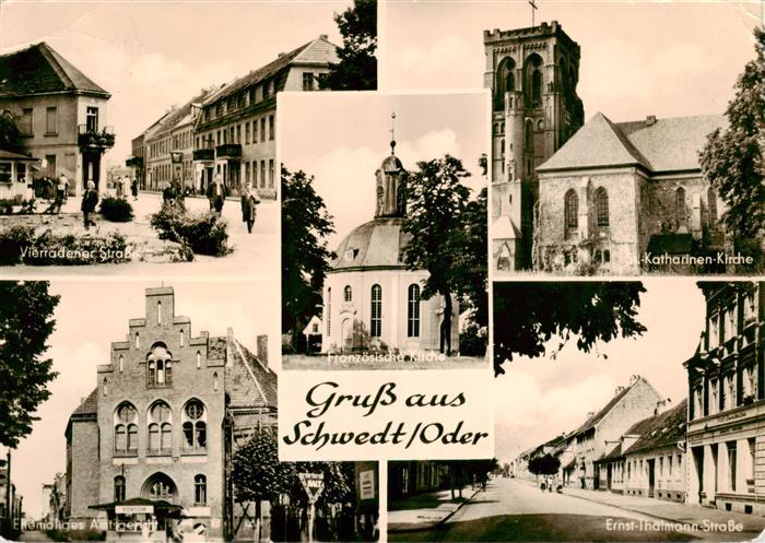 Schwedt Oder Vierradener Strasse Franzoesiches Kirche Katharinen Kirche Ernst Th