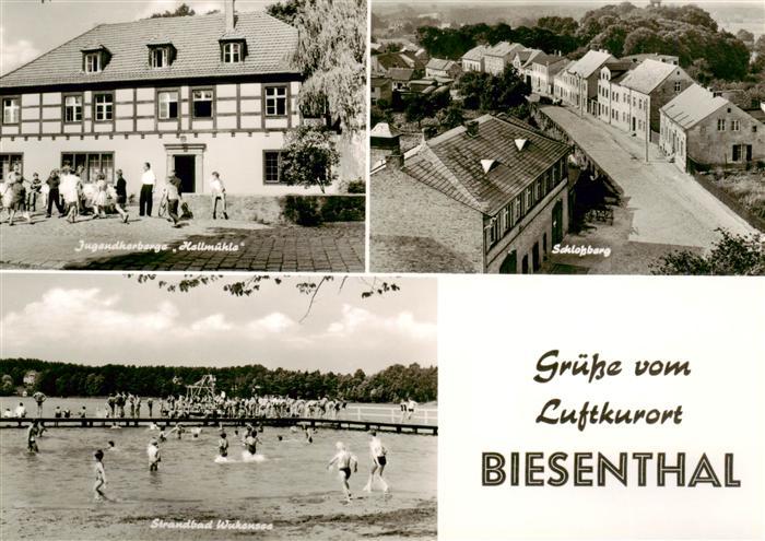 Biesenthal -Bernau Brandenburg Jugendherberge Hellmuehle Schlossberg Strandbad W