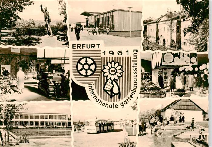 ERFURT  CITY Internationale Gartenbauausstellung der sozialistischen Laender Det