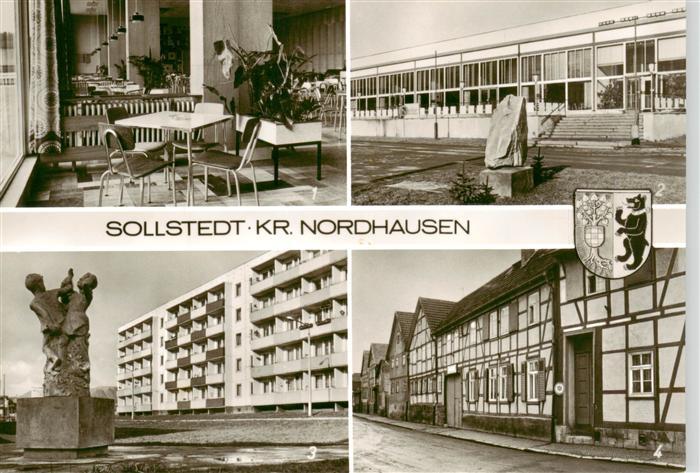 Sollstedt Betriebsgaststaette des Kaliwerkes Neubauwohnungen Dorfstrasse