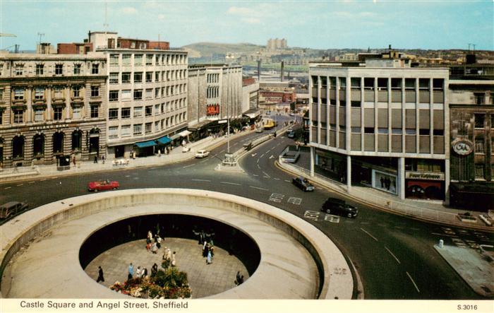 Sheffield  UK Castle Square and Angel Street