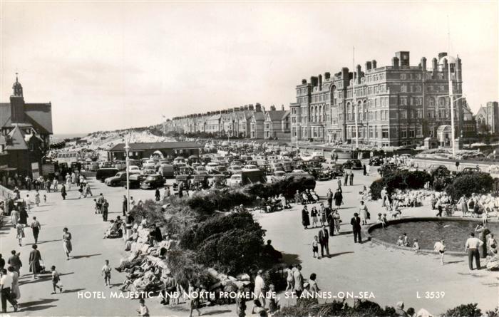 St Annes on Sea UK Hotel Majestic and North Promenade