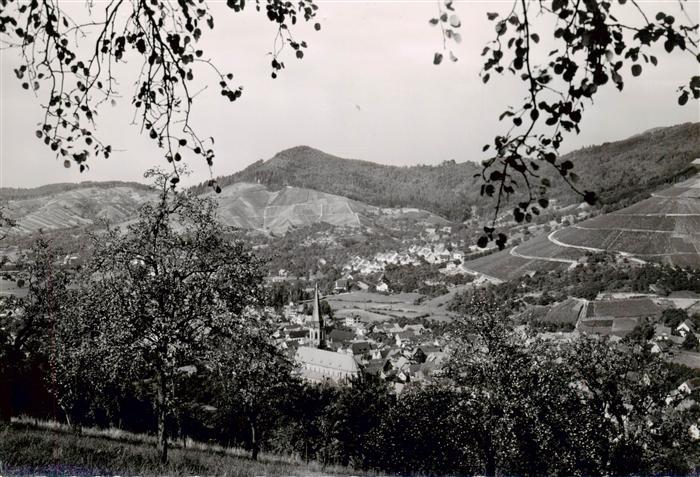Kappelrodeck Panorama mit Kirche