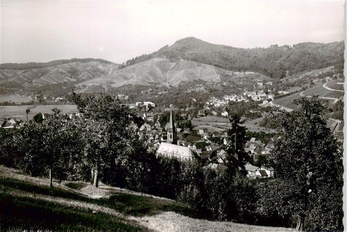 Kappelrodeck Panorama mit Kirche